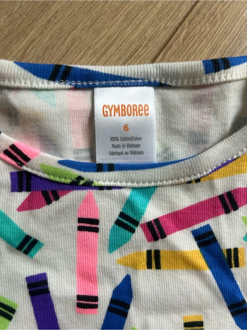 Gymboree White Multicolor Confetti-Print Long Sleeve Dress